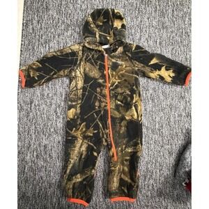 Columbia Infant Fleece Bunting Camo Hooded One Piece 6–12 Months